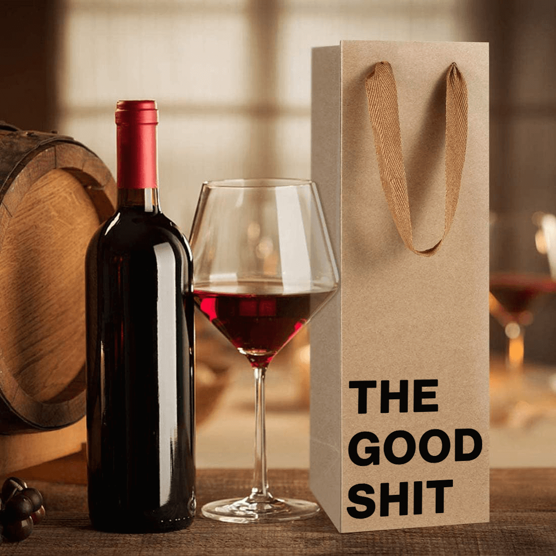 "The good shit" Wine Gift Bag - Offensive Crayons