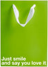 Funny gift bag in vibrant green color with the phrase &