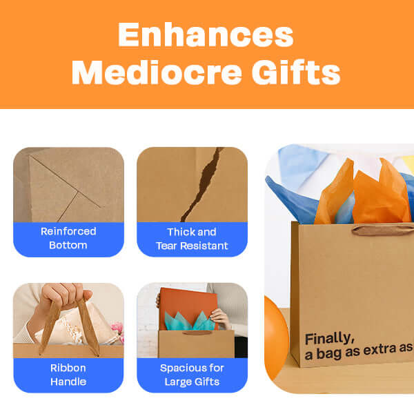 "Finally a bag as extra as you are" Large Gift Bag - Offensive Crayons