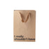 Funny gift bag with text &