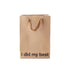 Funny gift bag featuring a kraft design with the phrase &