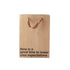 Funny gift bag with text "Now is a good time to lower your expectations" in kraft material with brown ribbon handles.