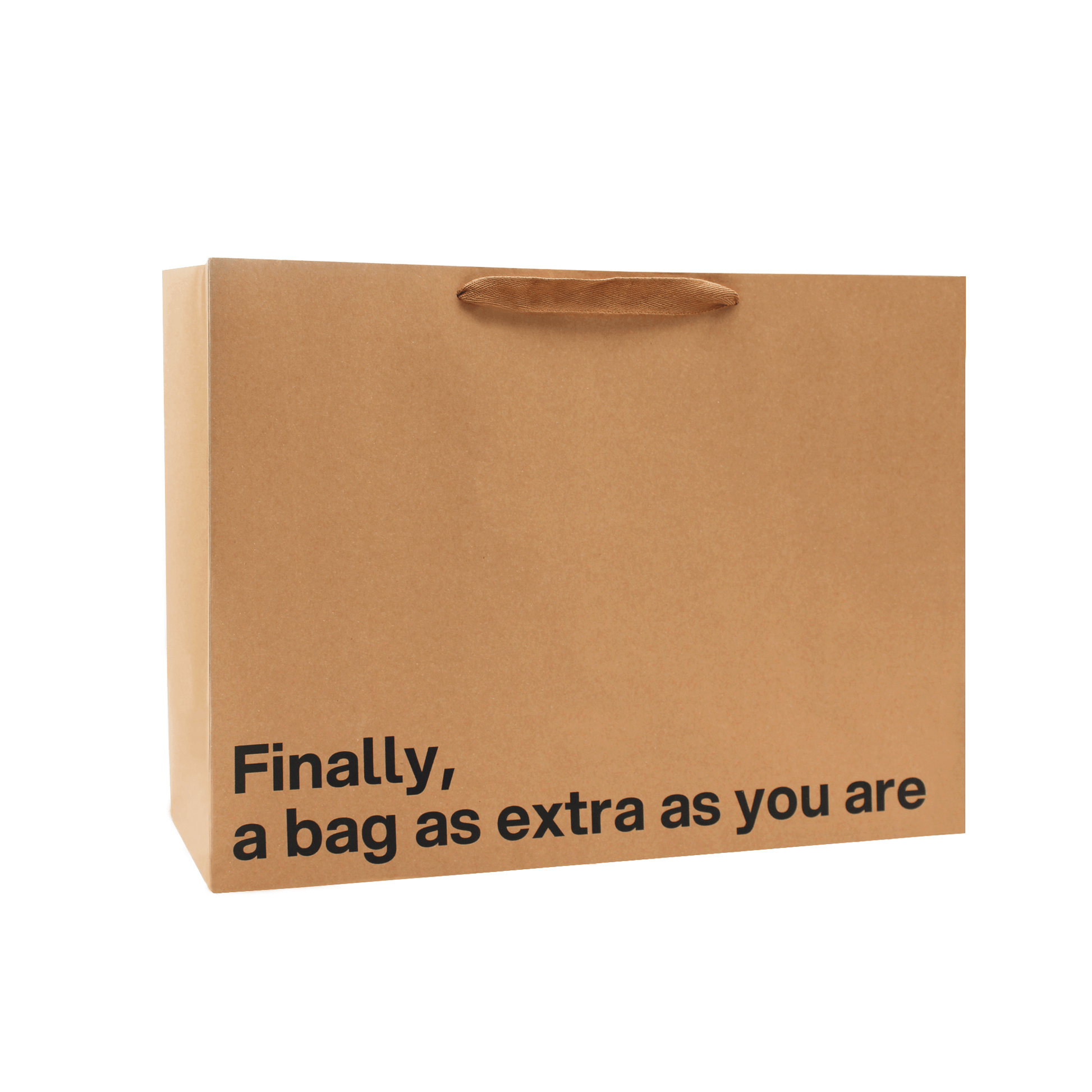 "Finally a bag as extra as you are" Large Gift Bag - Offensive Crayons