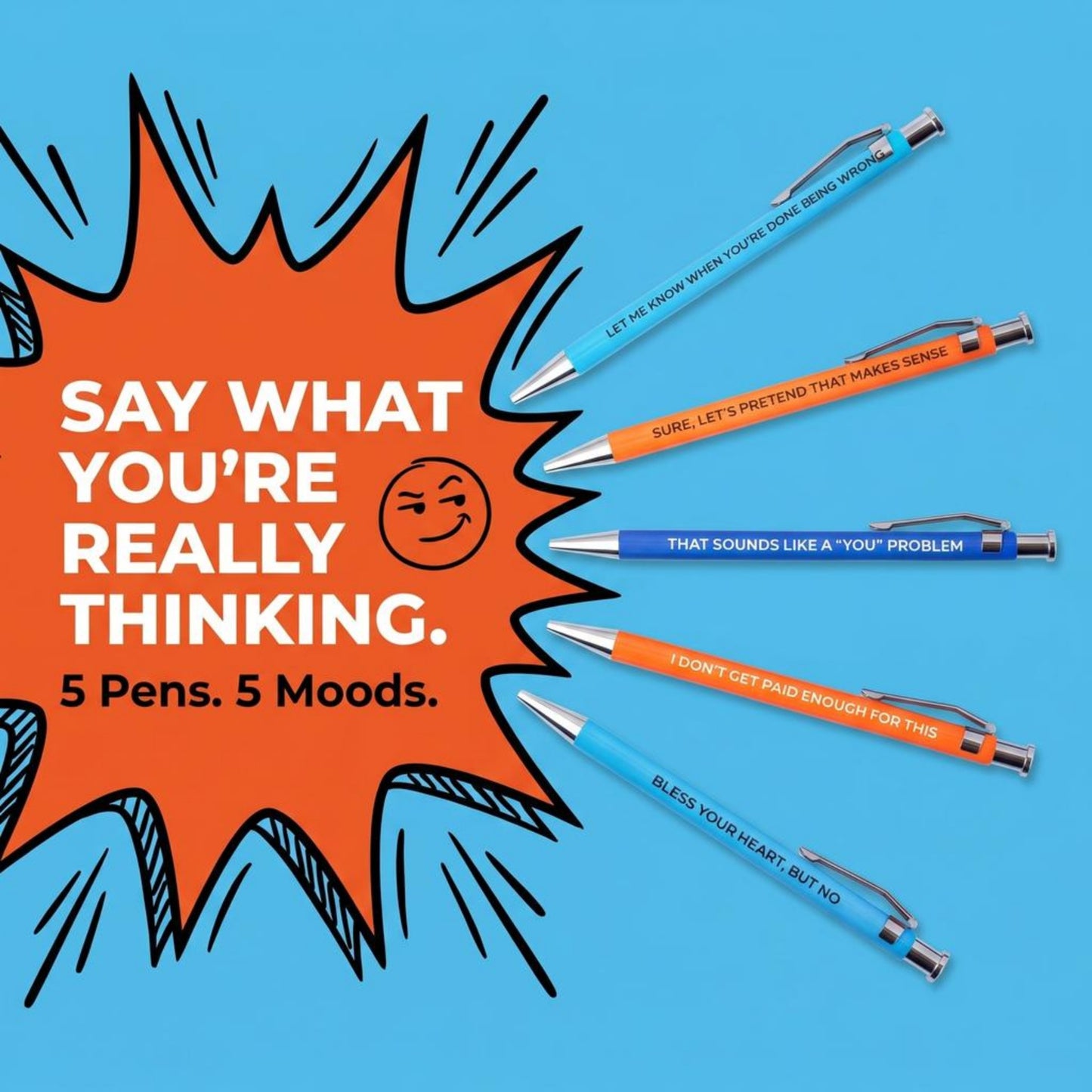 Passive Aggressive Pens, 10 piece case