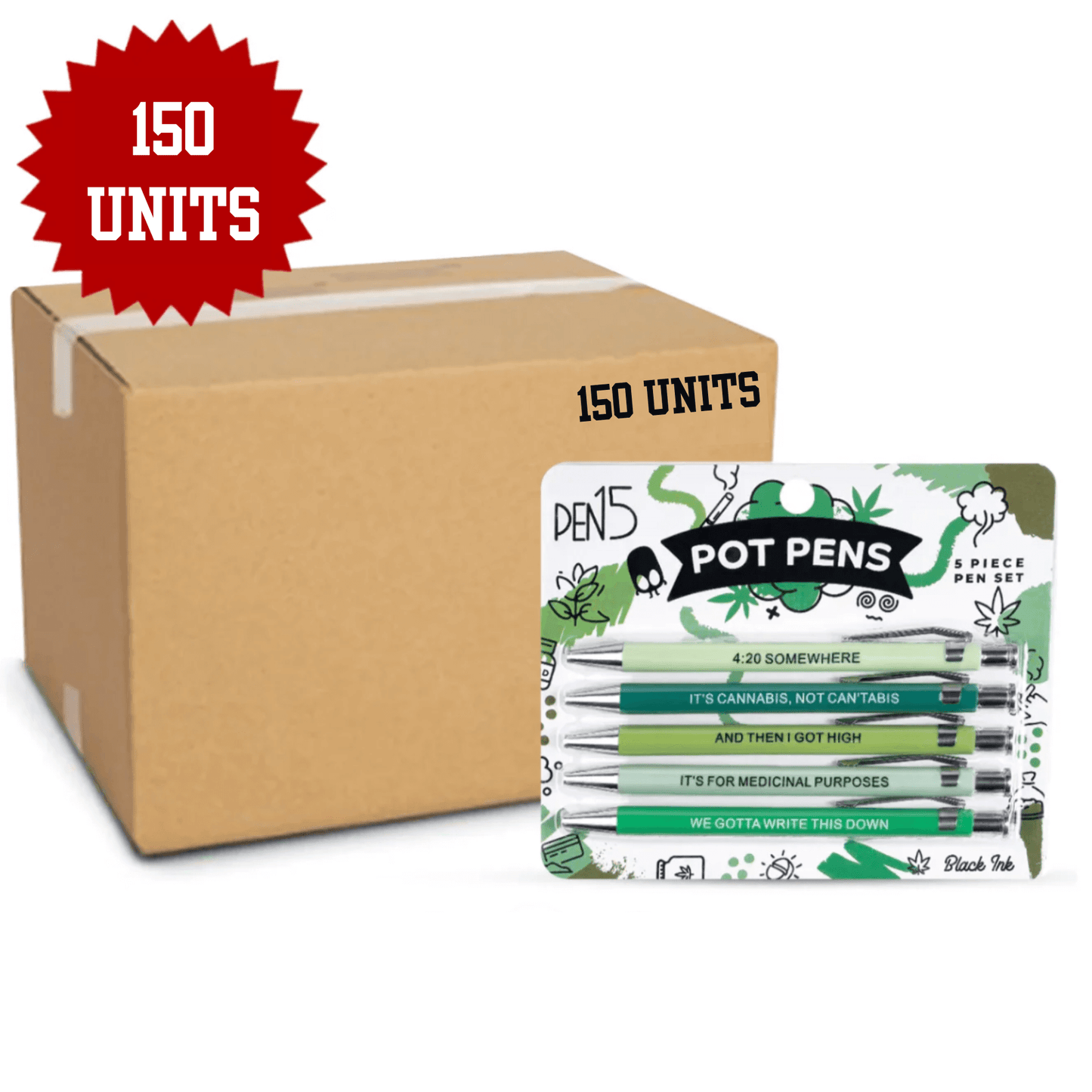 Pot Pen, 150 pc case - Offensive Crayons