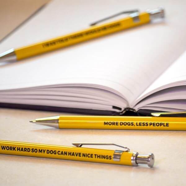 funny pens, 3pc Dog People Pen Set