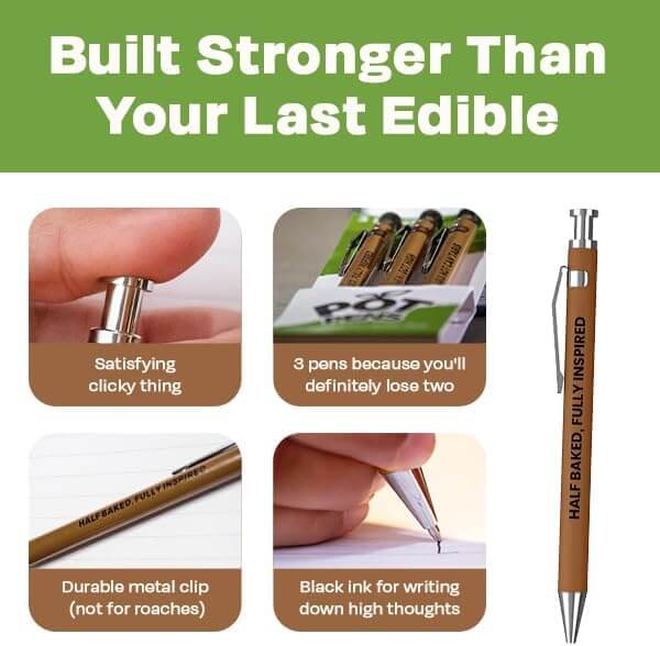 funny pens, Stoner Pen Set - MilkToast Brands