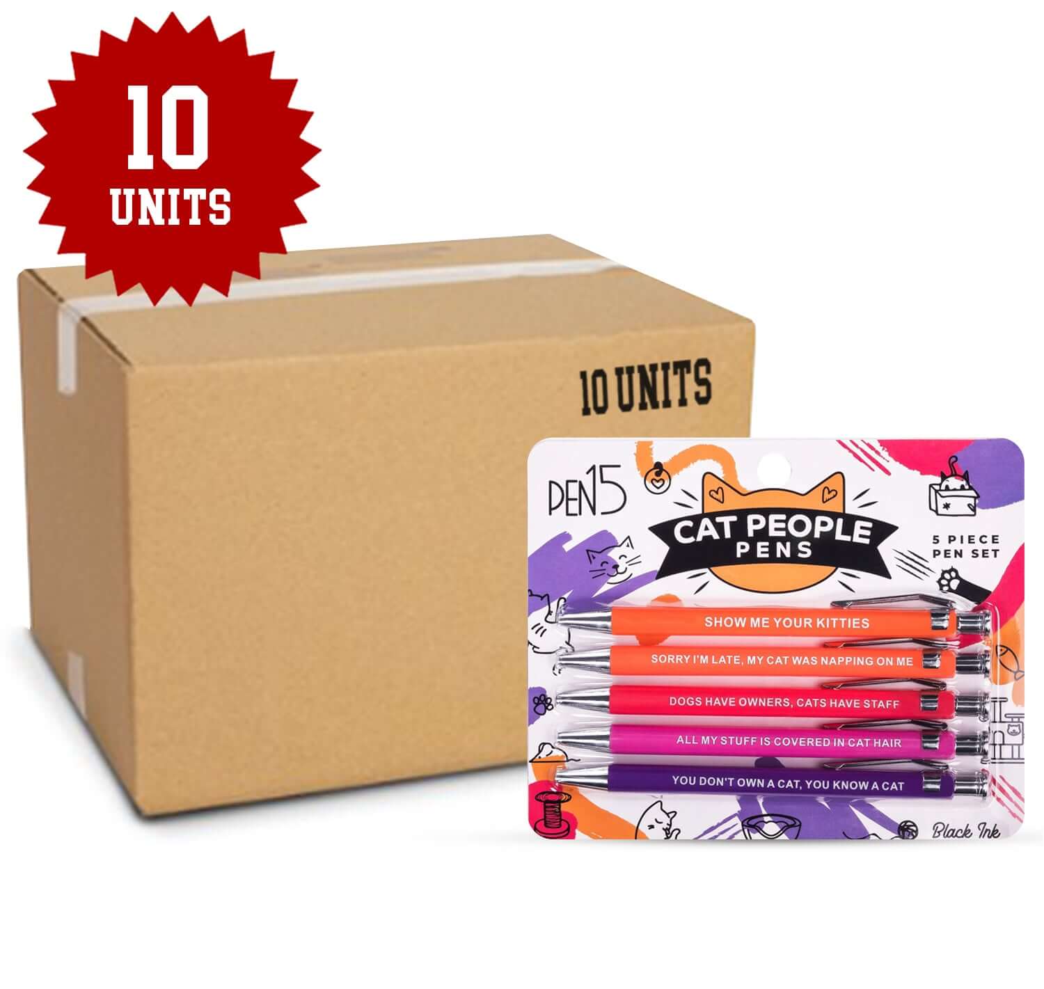 Cat Pens, 10 pc