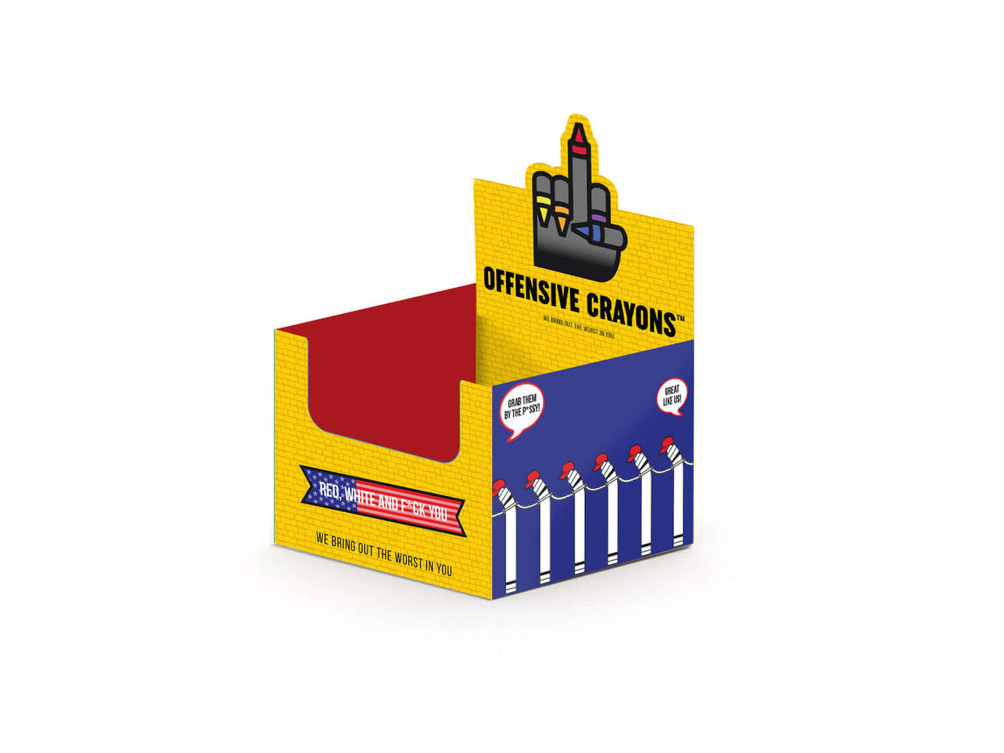 Retail display stand for Political Crayons