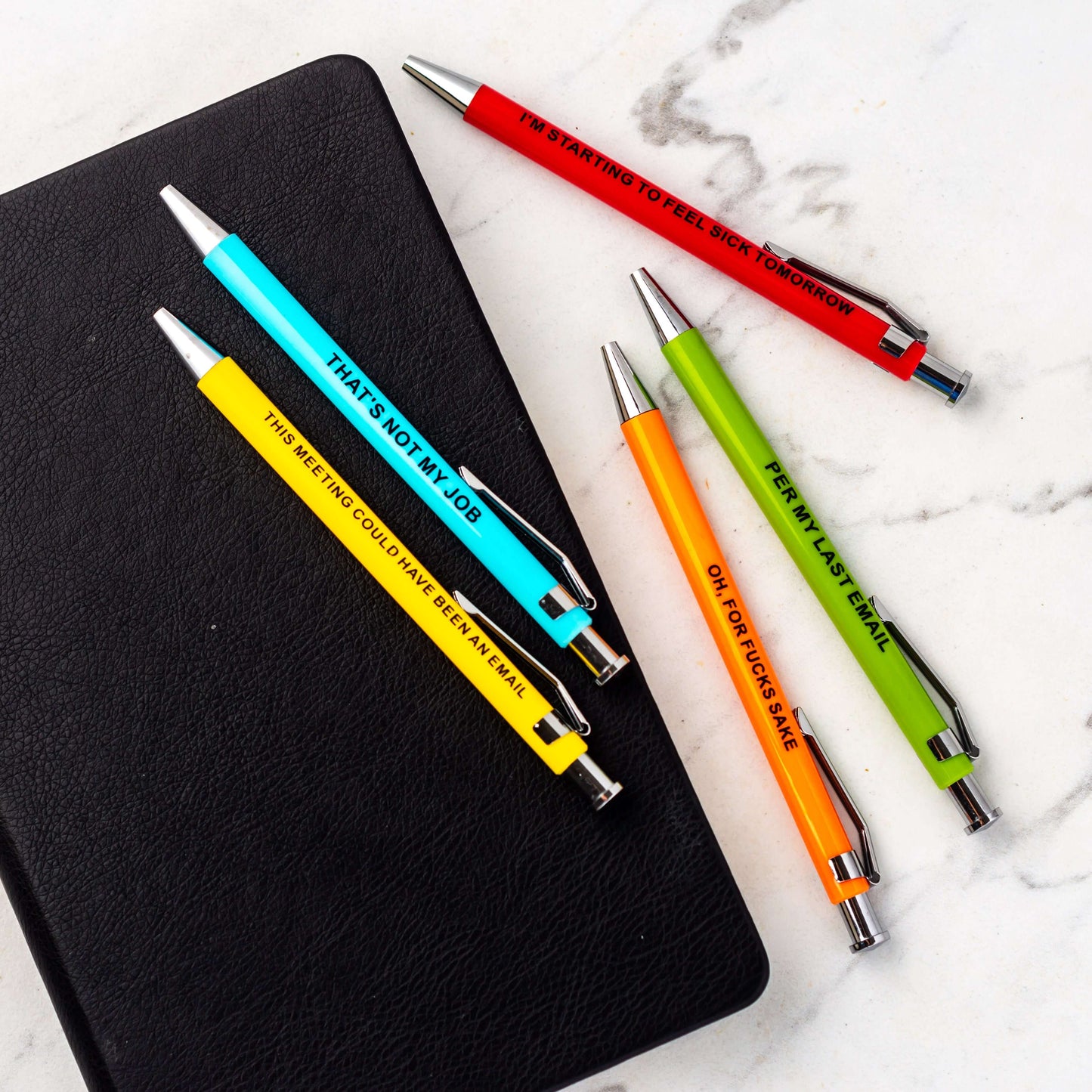 Offensive Pens – funny pens with sarcastic phrases, ideal gift pens.